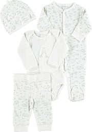Zeeman new born set - 4 delig - wit - maat 68