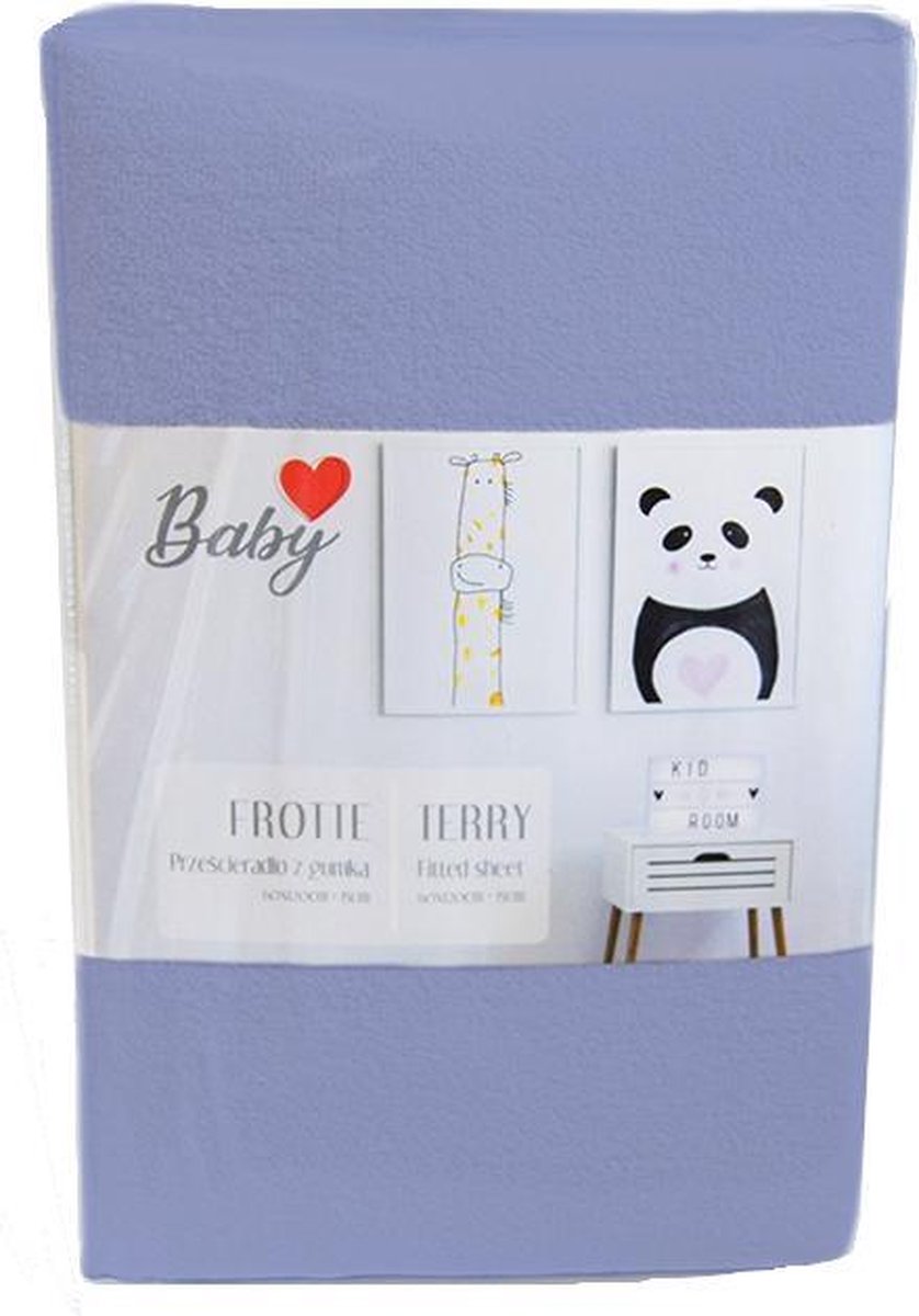 Carbotex Hoeslaken Terry 60 X 120 Cm Katoen Blauw
