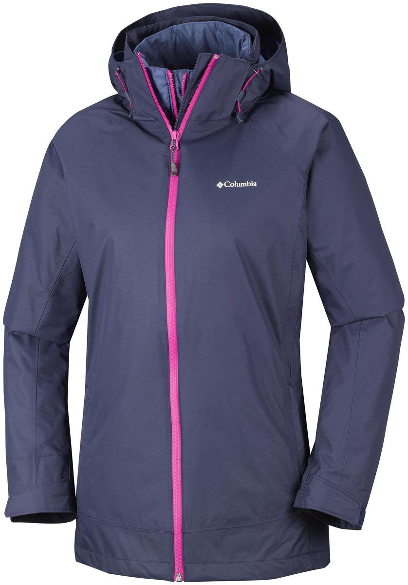Columbia On The Trail Interchange Jacket - dames - 3-in-1 winterjas - maat S - paars