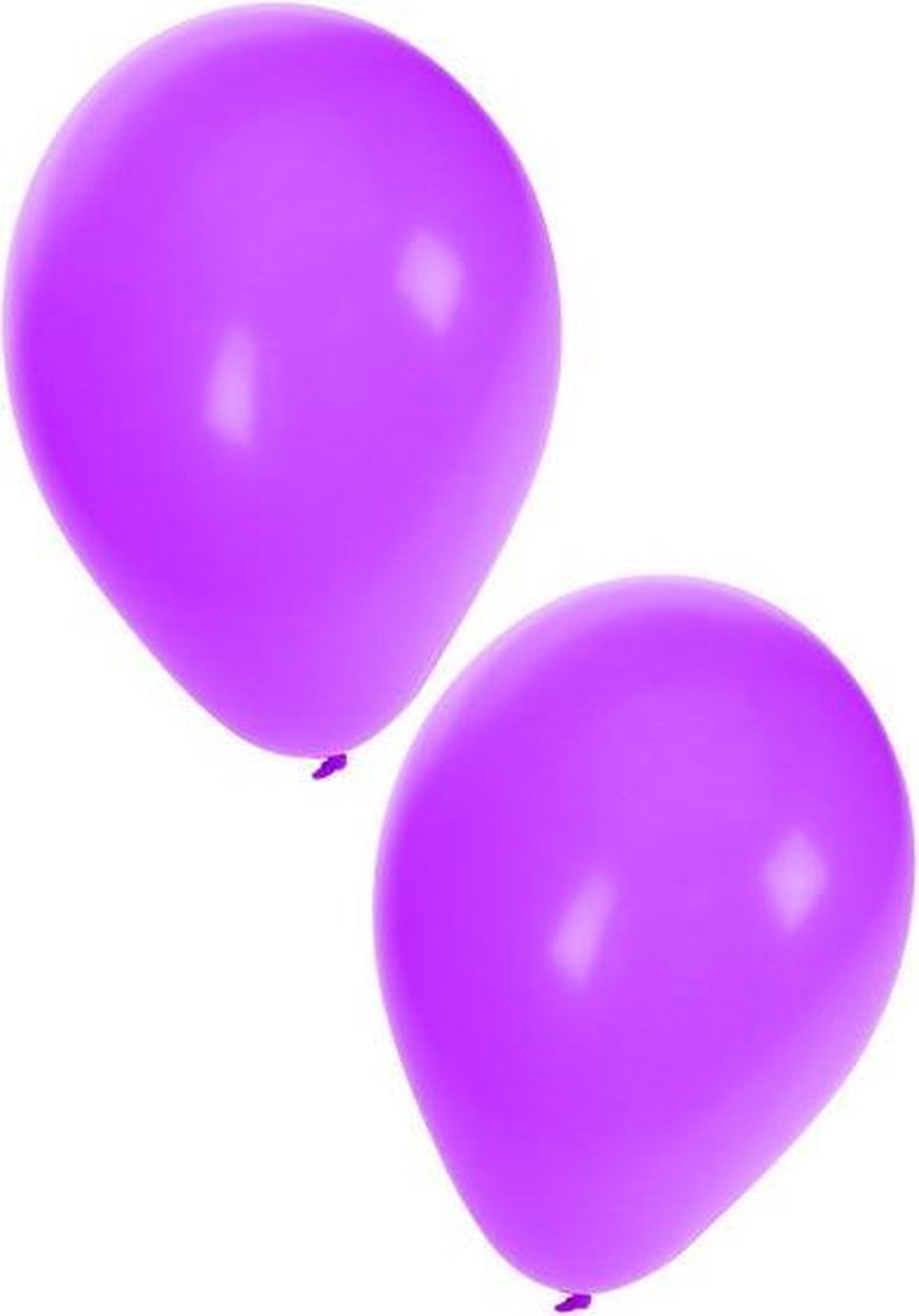 Ballon 50 x paars nr 10