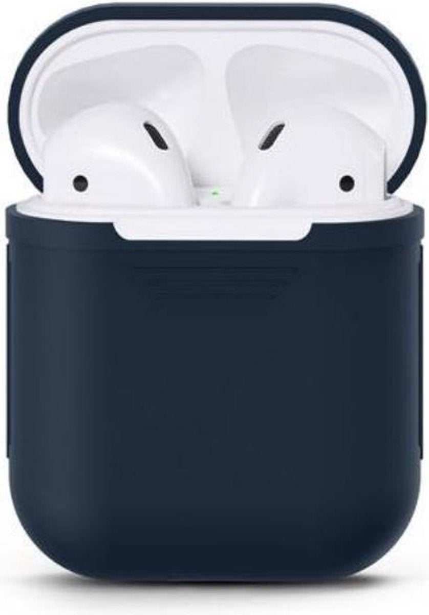 Hoesje geschikt voor Airpods  - donker blauw