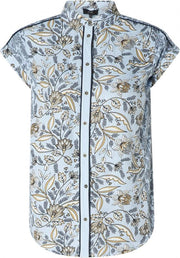 YEST Gitte Blouse - Chambray/Multi - maat 46