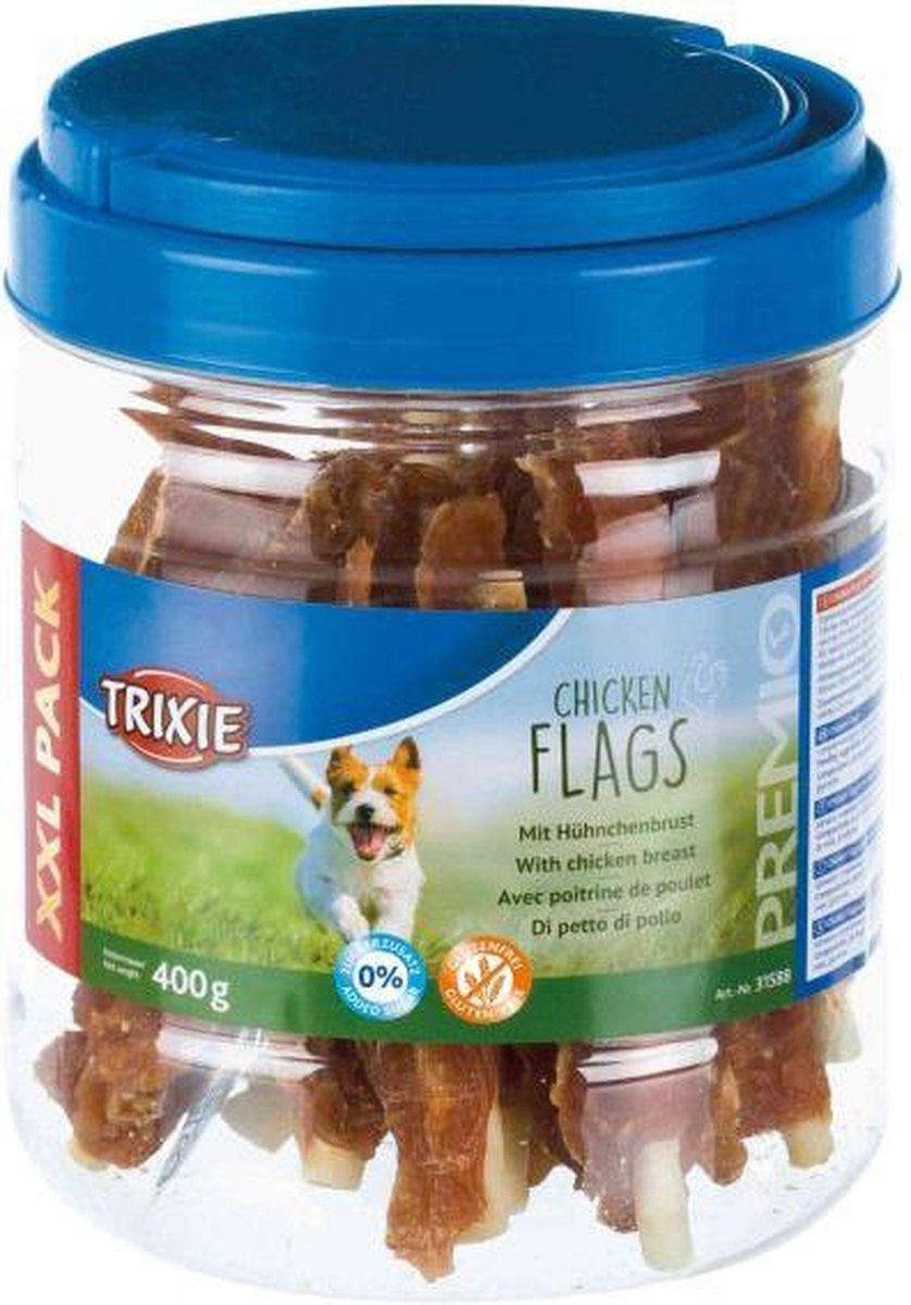 400 gr 4 st Trixie premio chicken flags