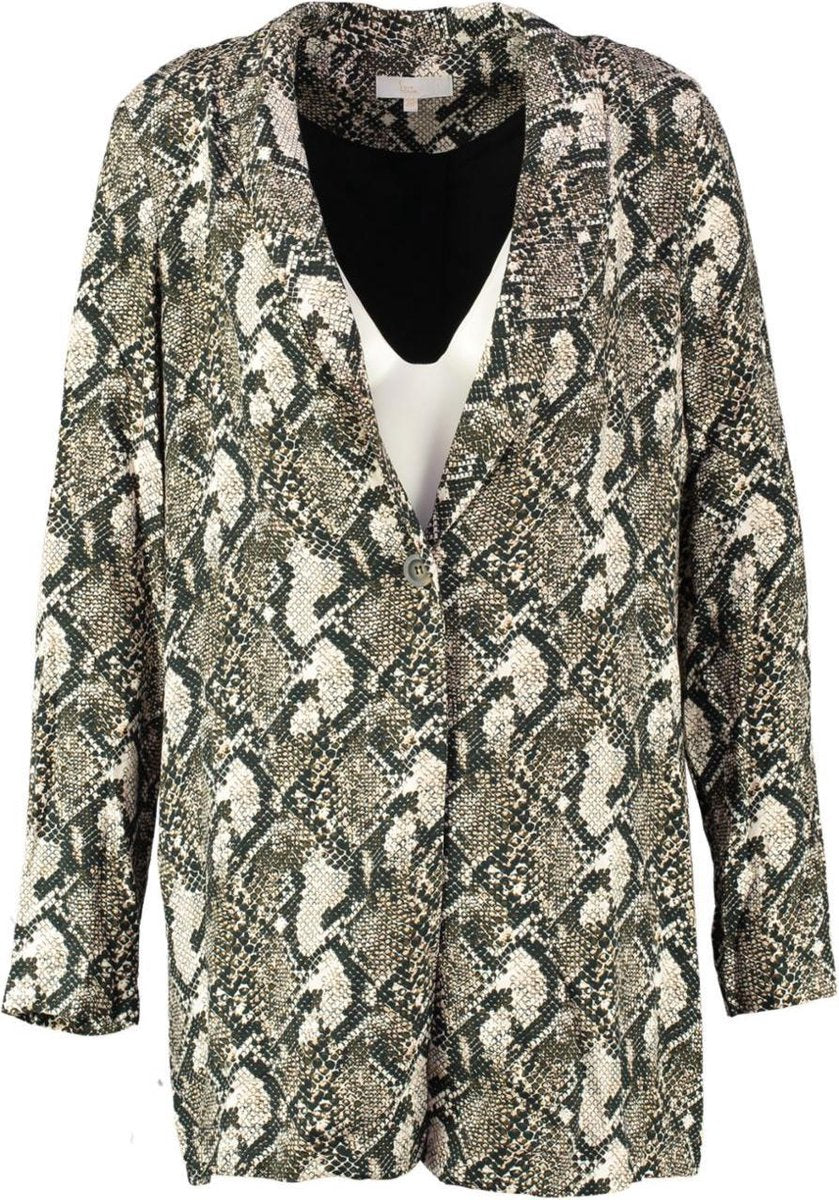 Signe nature soepele deels gevoerde wat langere blazer - Maat 34