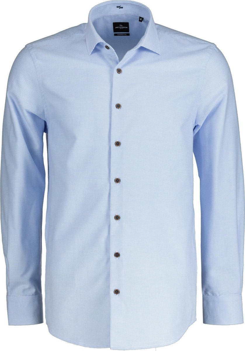 Jac Hensen Overhemd - Modern Fit - Blauw - 3XL Grote Maten