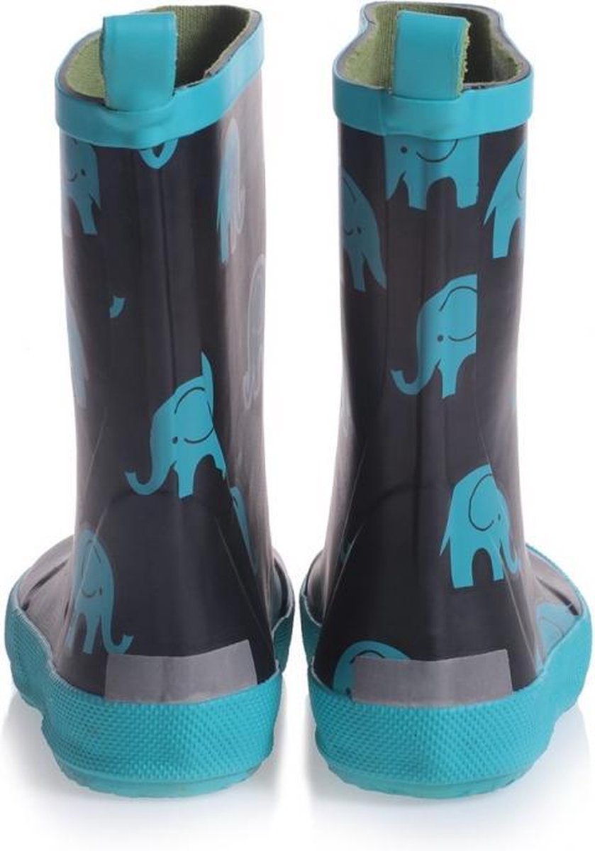 Blauwe rubberlaars met Olifanten Print van CeLaVi 34