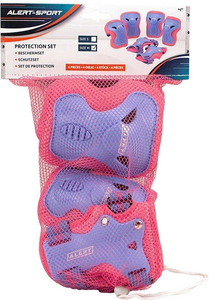 Alert Sport Beschermset M 3-delig Roze/Paars
