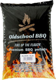 OldschoolBBQ Premium Barbecue pellets Alder - Elzen 9 kg voor pellet BBQ