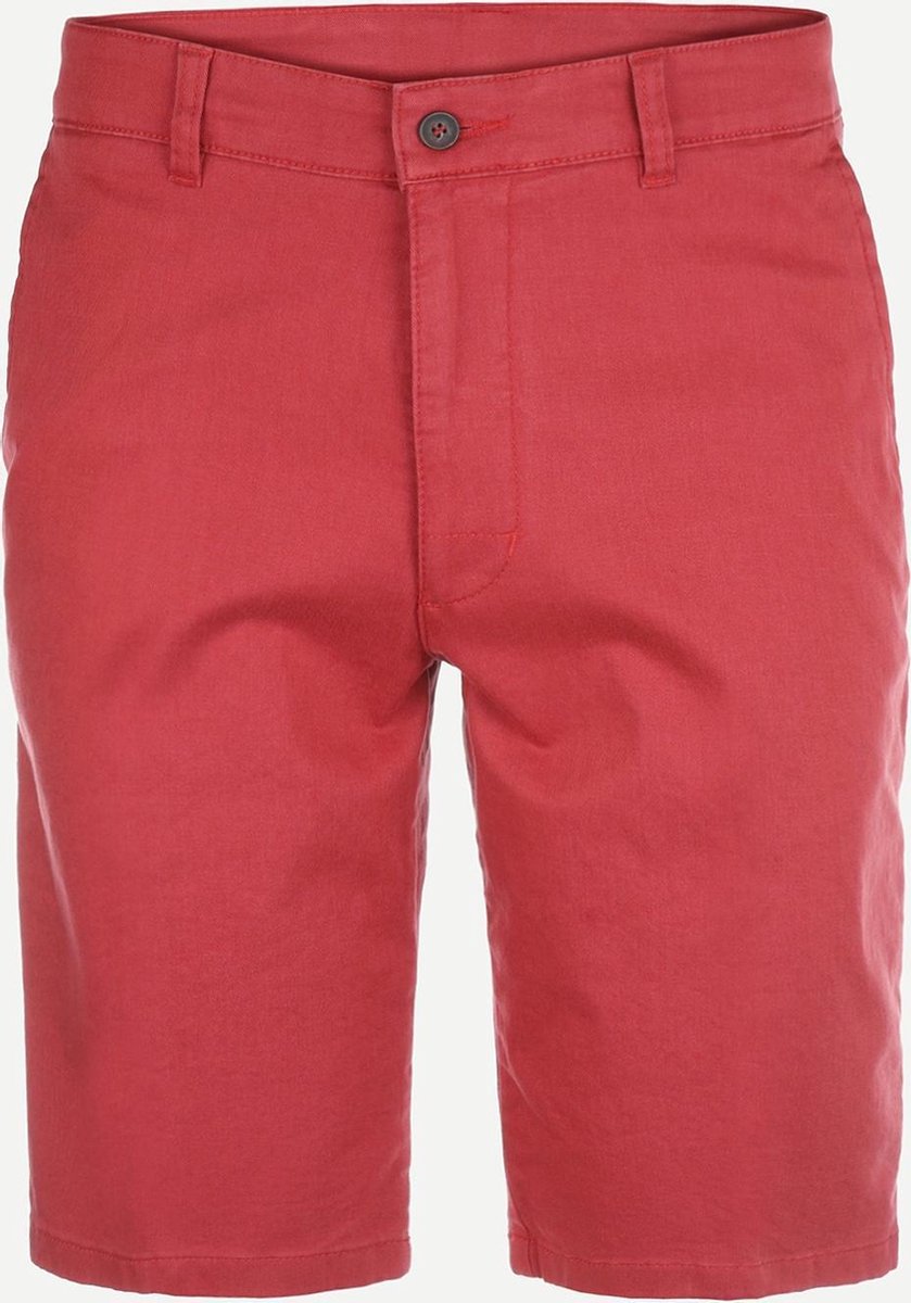 Steppin' Out Mannen Newport Chino Short Rood Katoen Maat: 48