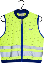 gofluo. Jackson Veiligheidshesje - Reflecterend hesje - Fluoriserend - Veiligheidsvest - Lichtgewicht - Reflectie jas - Zichtbaarheid in het donker - Veilig de weg op - Geel - 128