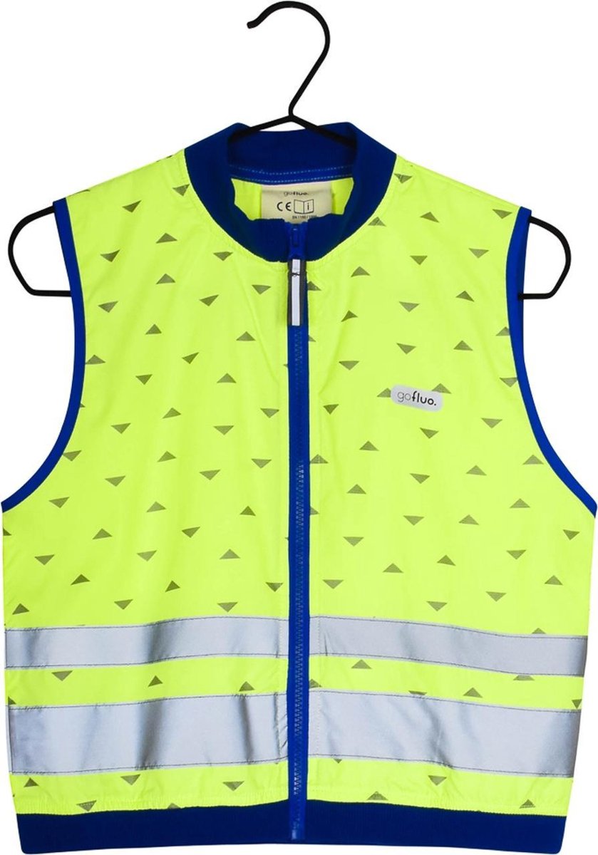 gofluo. Jackson Veiligheidshesje - Reflecterend hesje - Fluoriserend - Veiligheidsvest - Lichtgewicht - Reflectie jas - Zichtbaarheid in het donker - Veilig de weg op - Geel - 128
