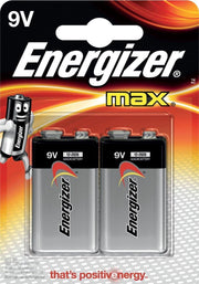 Battery 9V Max 2-pak