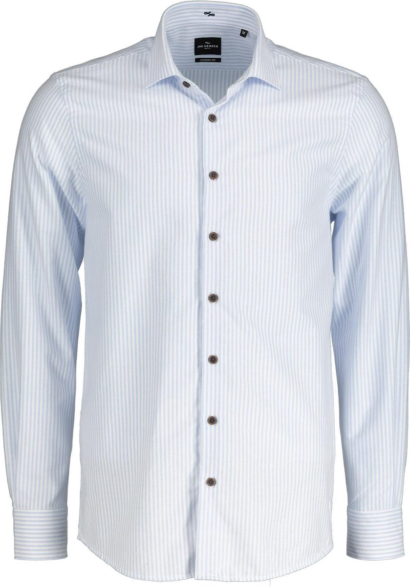 Jac Hensen Overhemd - Modern Fit - Blauw - 3XL Grote Maten
