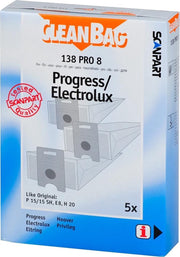 stofzuigerzak papier (doos) E8N 5st.