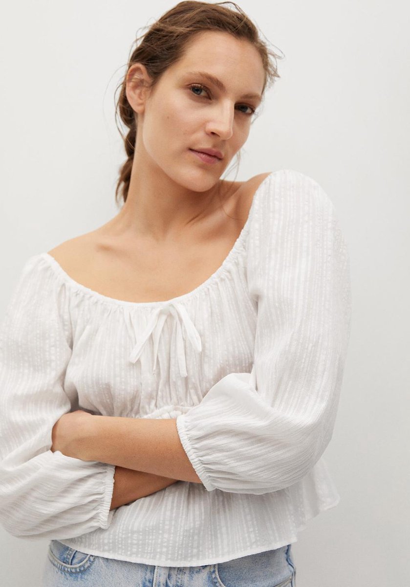 Gesmokte Katoenen Blouse 87027126 01