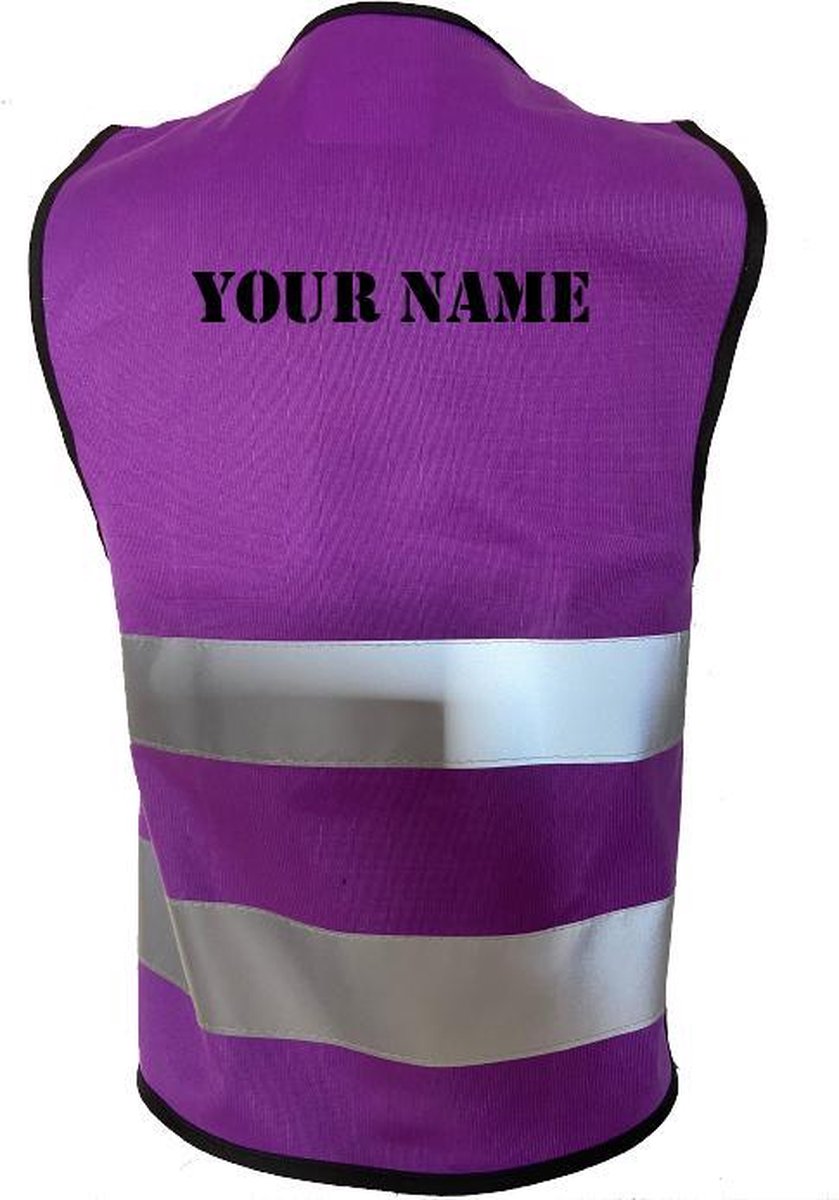 JMCL-Gepersonaliseerd-Veiligheidshesje for Kids-Paars-XS