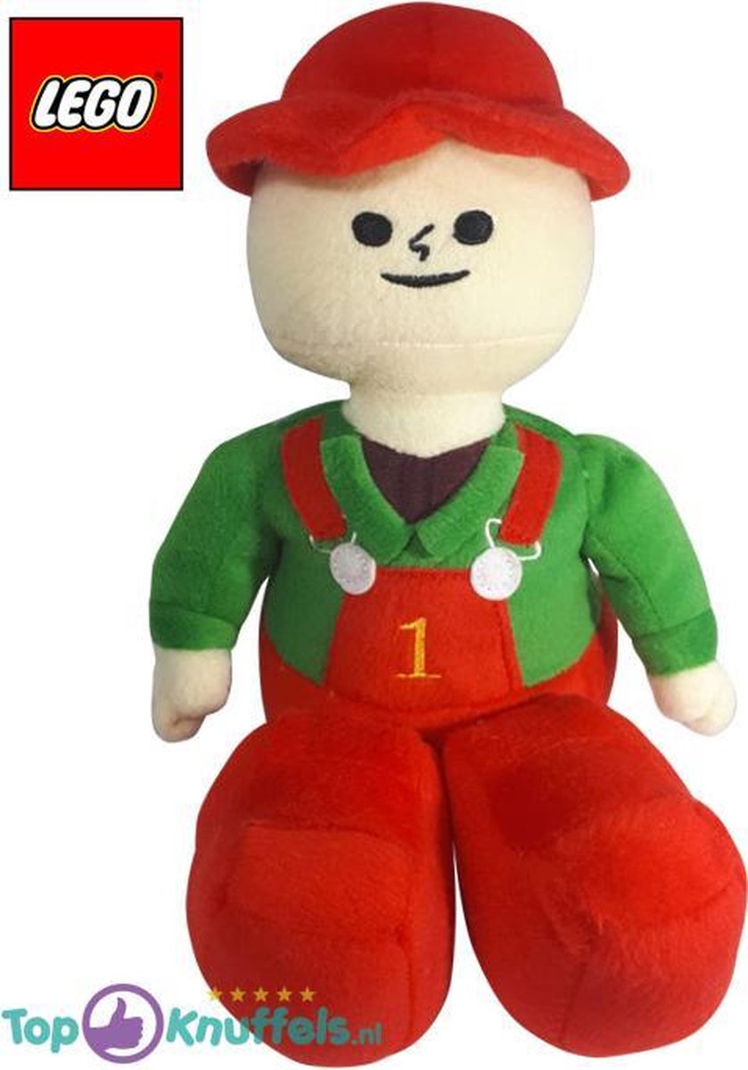 Lego Pluche Knuffel Rood 27 cm | Lego City Plush Toy | Lego Friends Peluche Plush Pluche Knuffel | Speelgoed knuffel voor kinderen