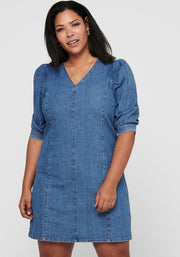 Only Carmakoma Carlursa Jurk Denim Maat 42