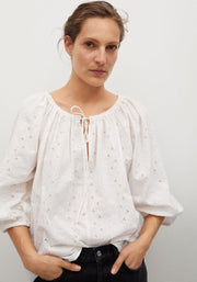 Katoenen Blouse Met Opengewerkte Details 87027128 05