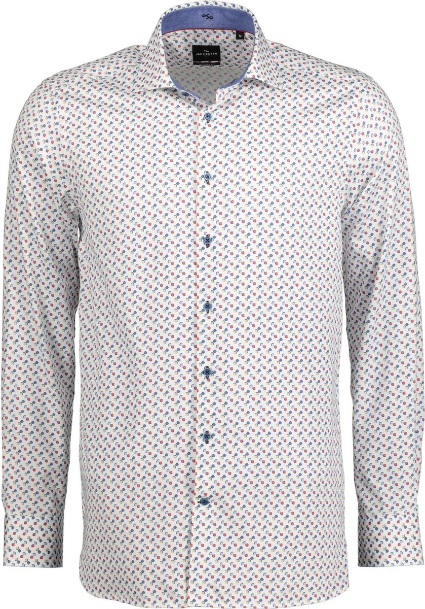 Jac Hensen Overhemd - Modern Fit - Wit - 3XL Grote Maten