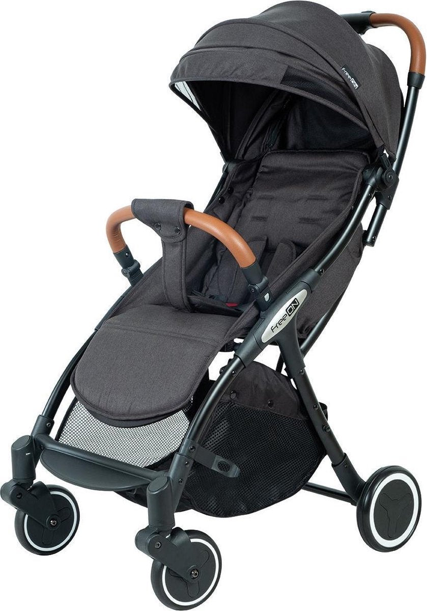 FreeOn wandelwagen Nano Zwart - autofolding wandelwagen geschikt van 0-22kg
