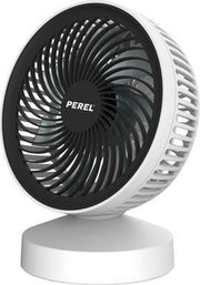 Ventilator design met usb-aansluiting - oplaadbaar - wit/zwart