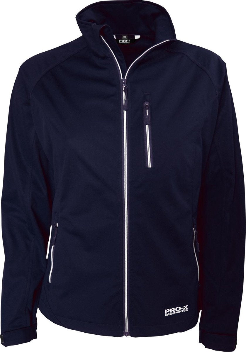 Pro-x Elements Softshelljack Maike Dames Polyester Marine Maat 36