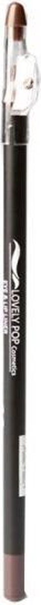 Lovely Pop Cosmetics - Extra lang oogpotlood en lippotlood met puntenslijper - Koffie-Bruin / Eye & Lip Liner - Coffee-Cafe - nummer 20005 - 1 stuks