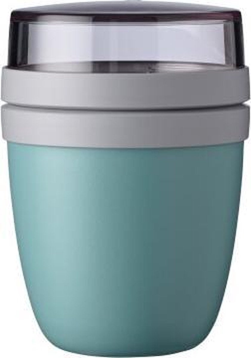 Mepal – Lunchpot Ellipse mini – Praktische muesli beker to go – Nordic green – Geschikt voor vriezer