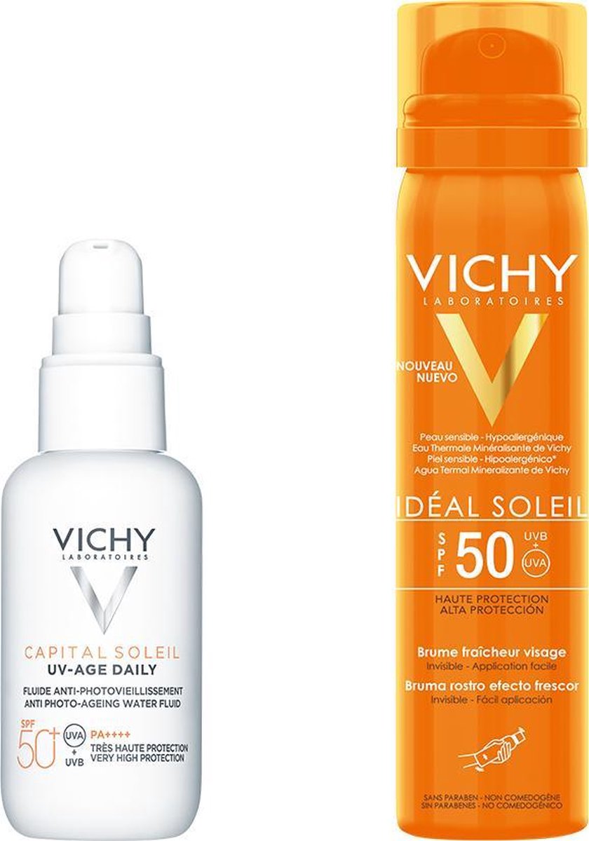 Bundel Capital Soleil UV-Age Daily SPF50+ & Facemist met SPF50