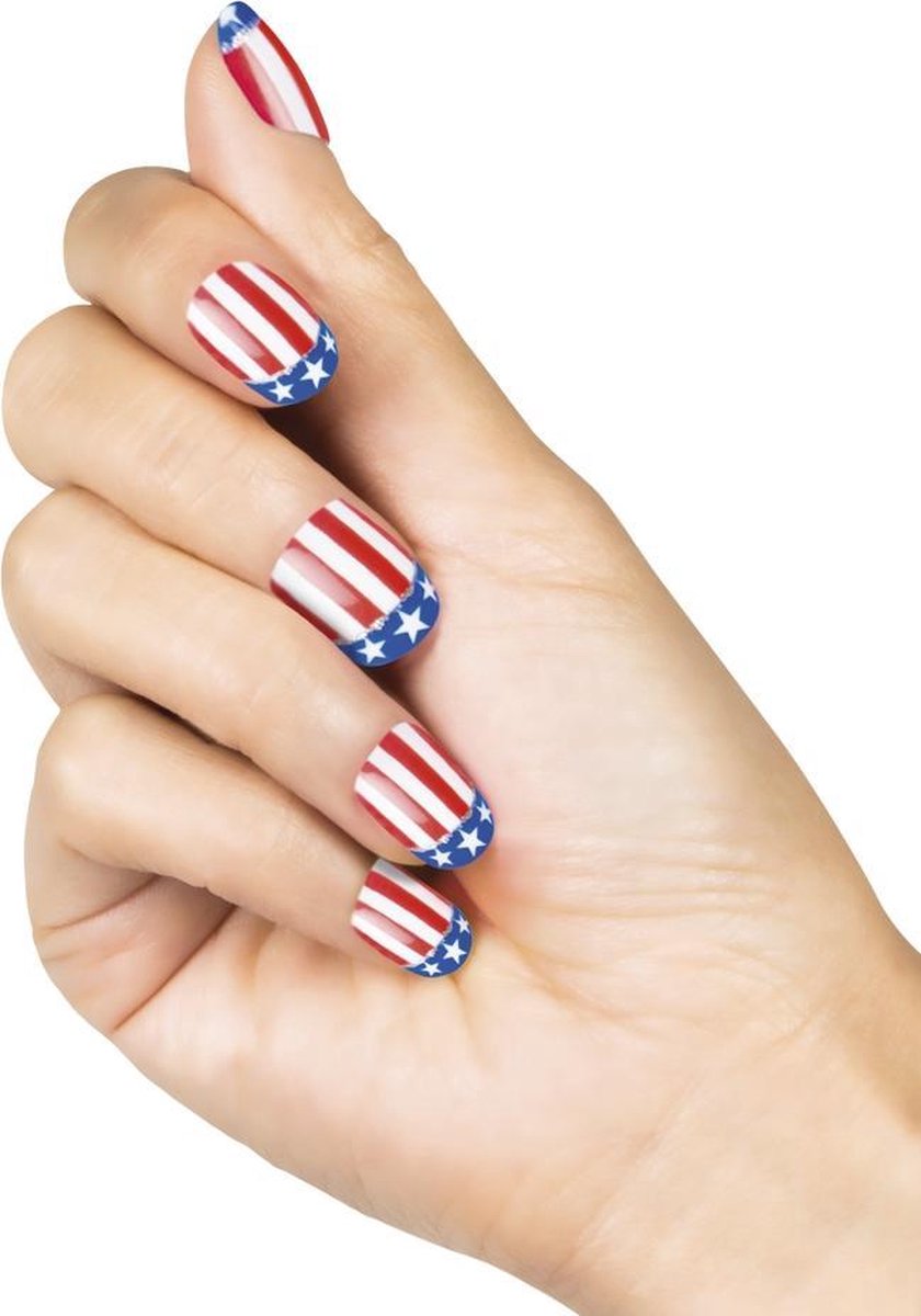 12 stuks: Set a 24 Kunstnagels Amerika / USA - Nepnagels