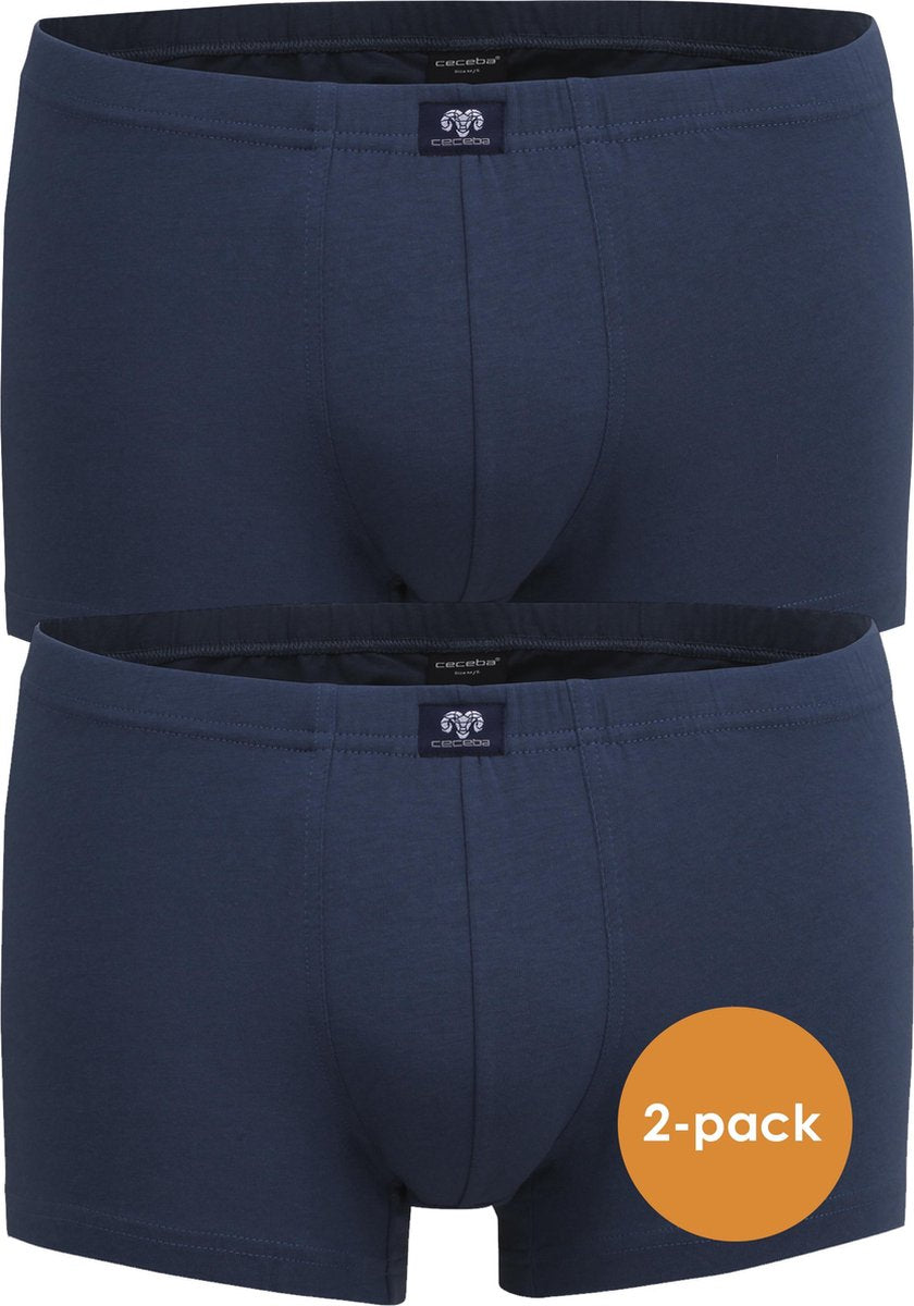 Ceceba heren boxers buikmodel (2-pack) - blauw -  Maat: L