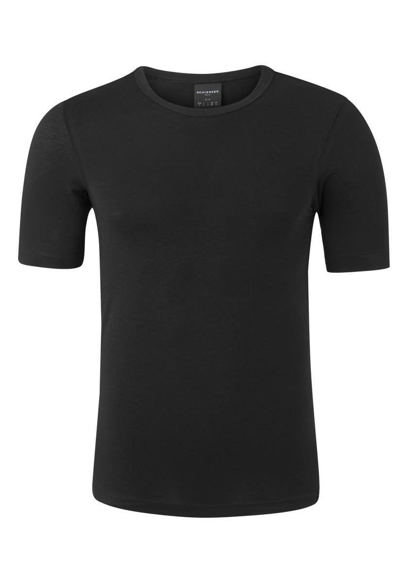 Schiesser 95/5 Heren Ondershirt - Zwart - Maat S