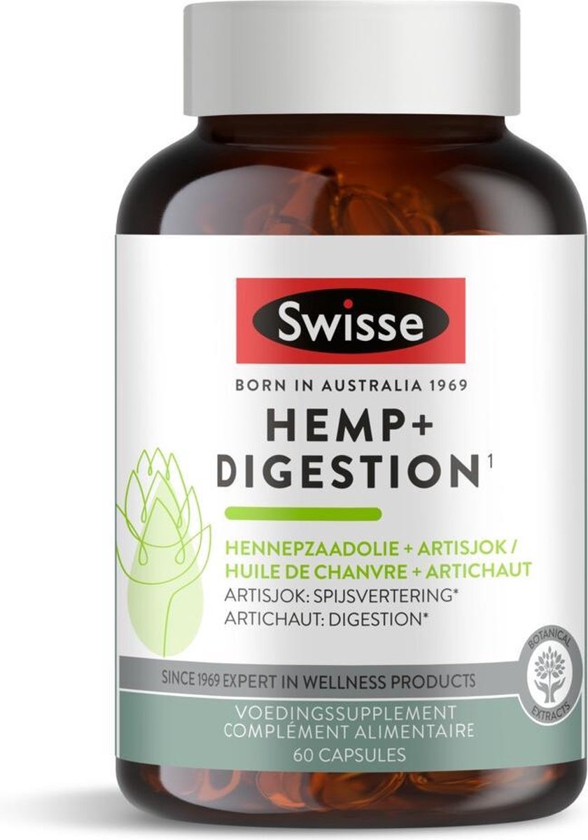 SWISSE HEMP+ DIGESTION 60 TAB