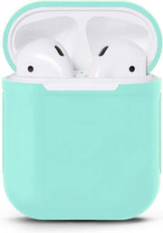 Gadgetpoint | Airpods Hoesje Siliconen Case - Airpod hoesje geschikt voor Apple AirPods 1 en Airpods 2 | Mintgroen