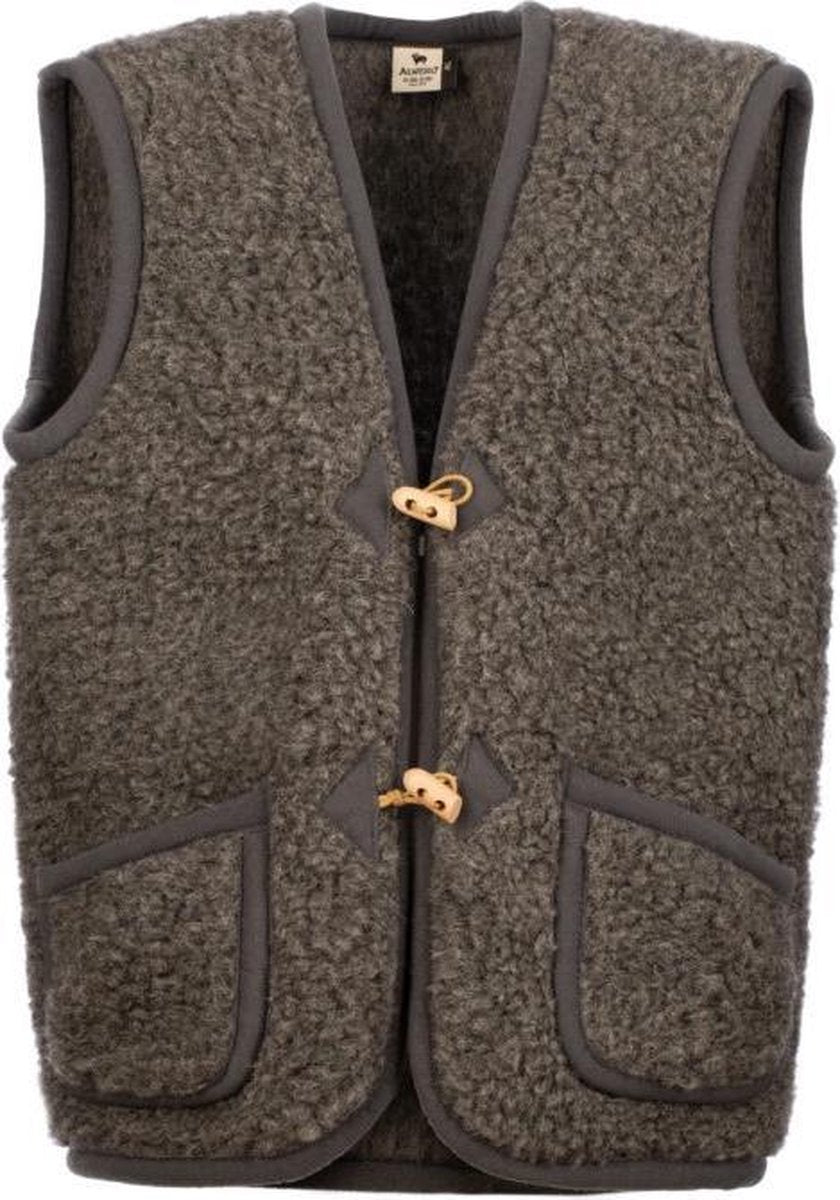 Alwero - Alwero bodywarmer Alpen ADULT Antraciet XXL
