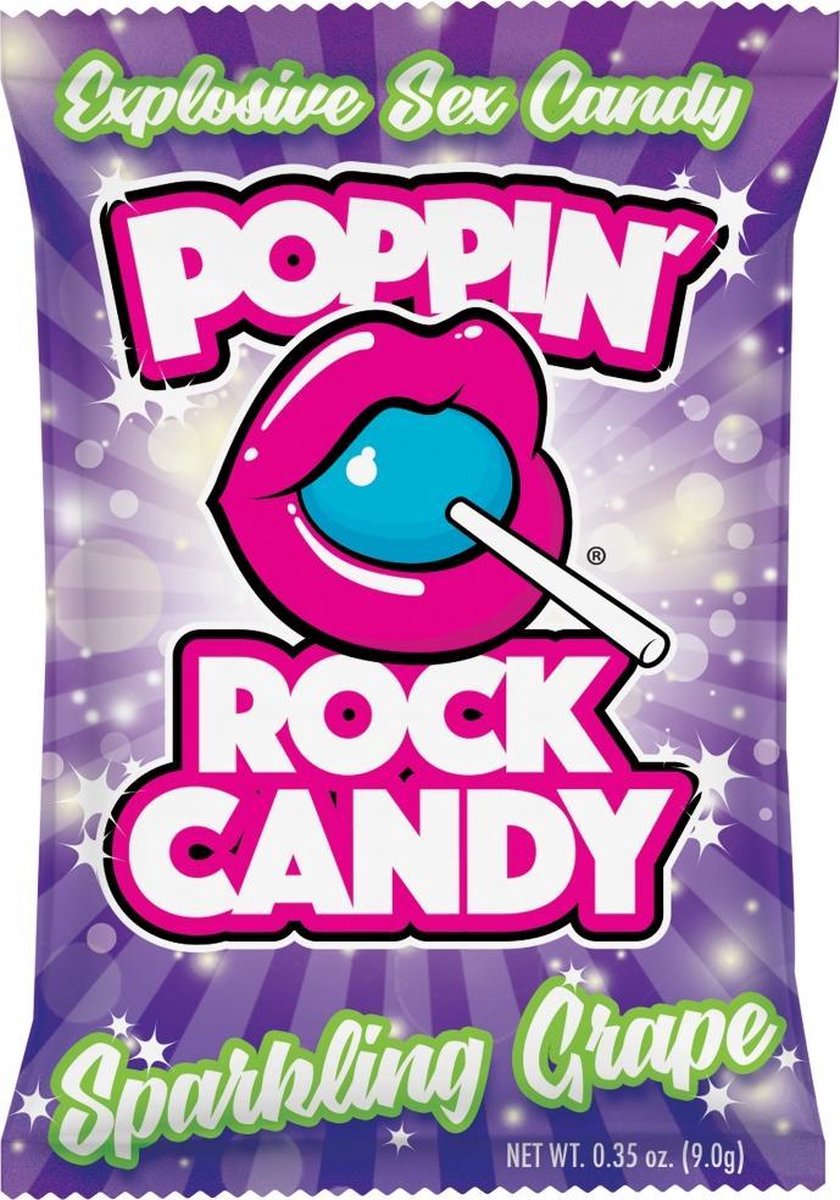 Popping Rock Candy Sparkling Grape - Funny Gifts & Sexy Gadgets - purple - Discreet verpakt en bezorgd