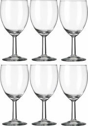 6x Wijnglazen voor rode wijn 290 ml Gilde - 29 cl - Rode wijn glazen - Wijn drinken - Wijnglazen van glas