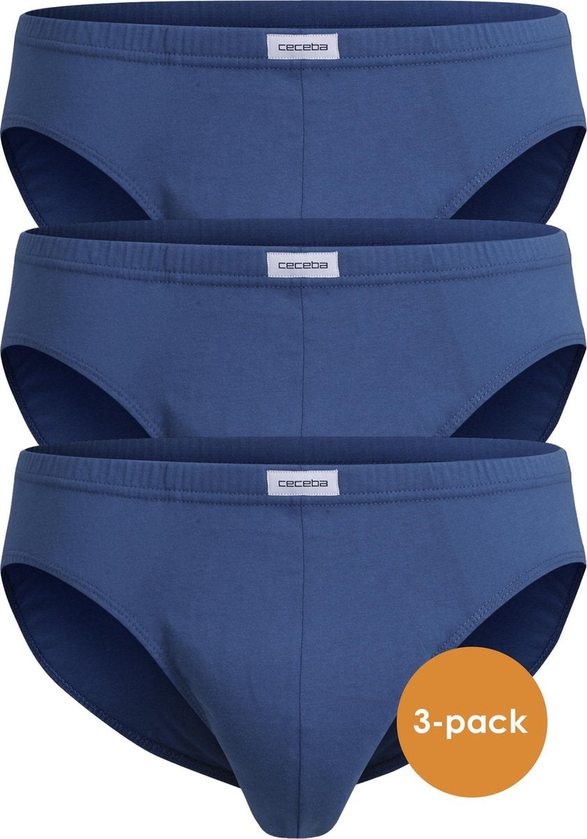 Ceceba heren slips (3-pack) - blauw -  Maat: XL