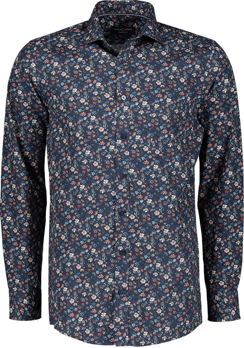 Casa Moda Overhemd - Regular Fit - Blauw - 4XL Grote Maten