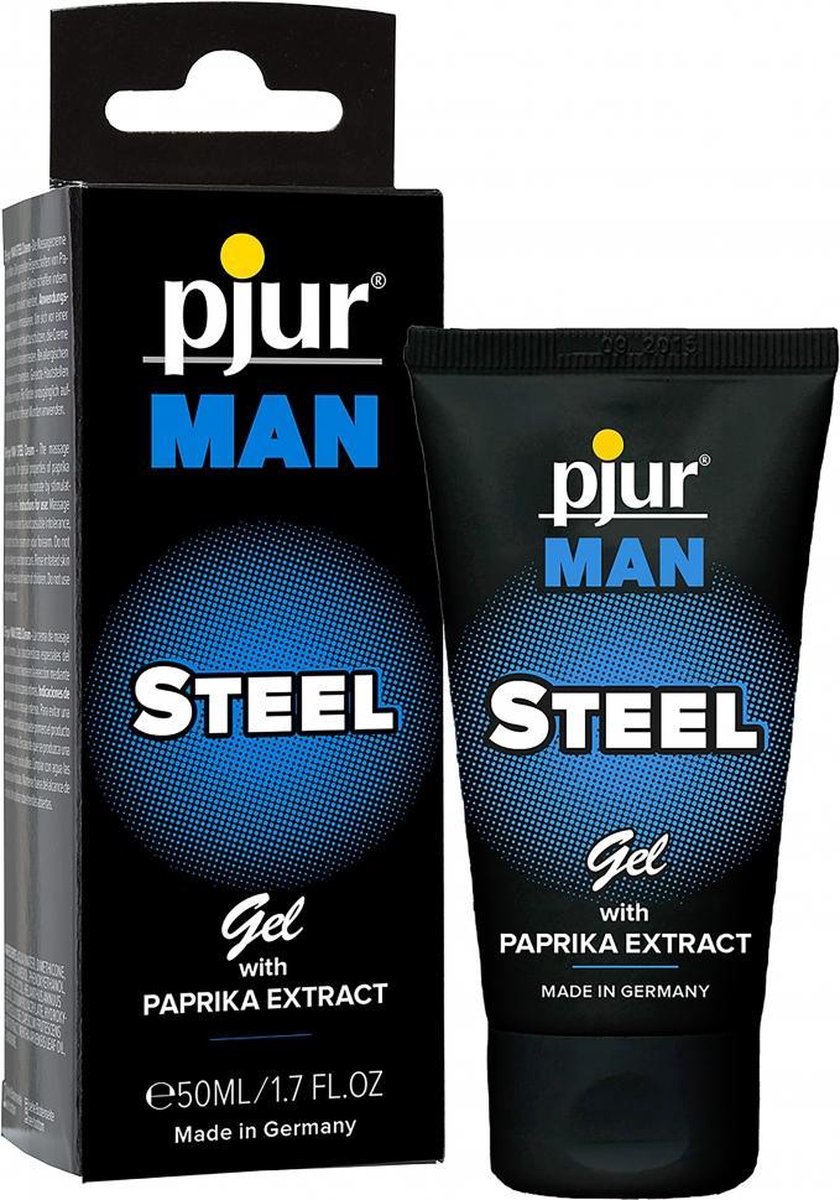 Pjur MAN - Steel Gel - 50 ml tube - Erection Formulas - black