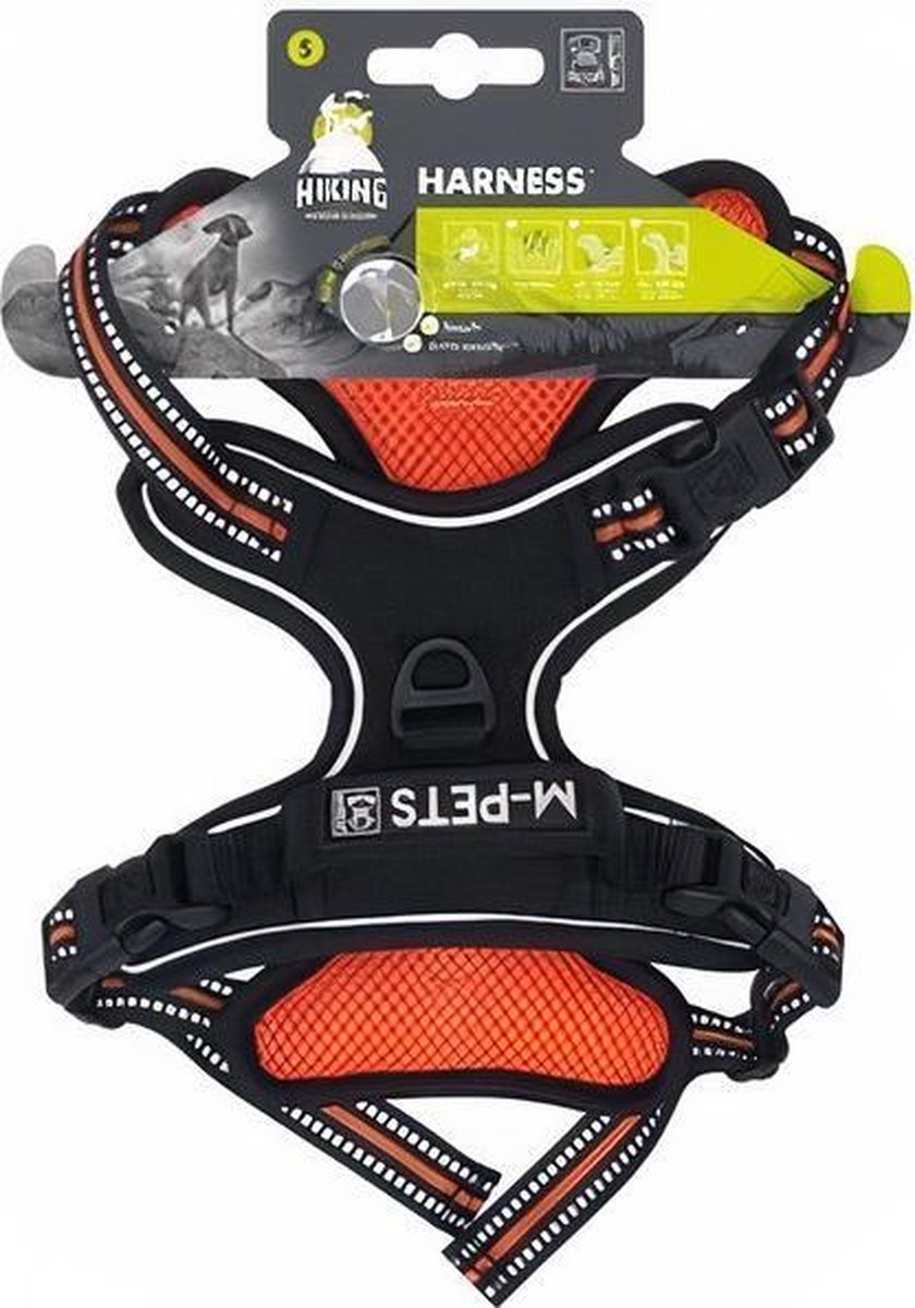 M-pets Hondentuigje Hiking 40 Tot 75 Cm Polyester Zwart