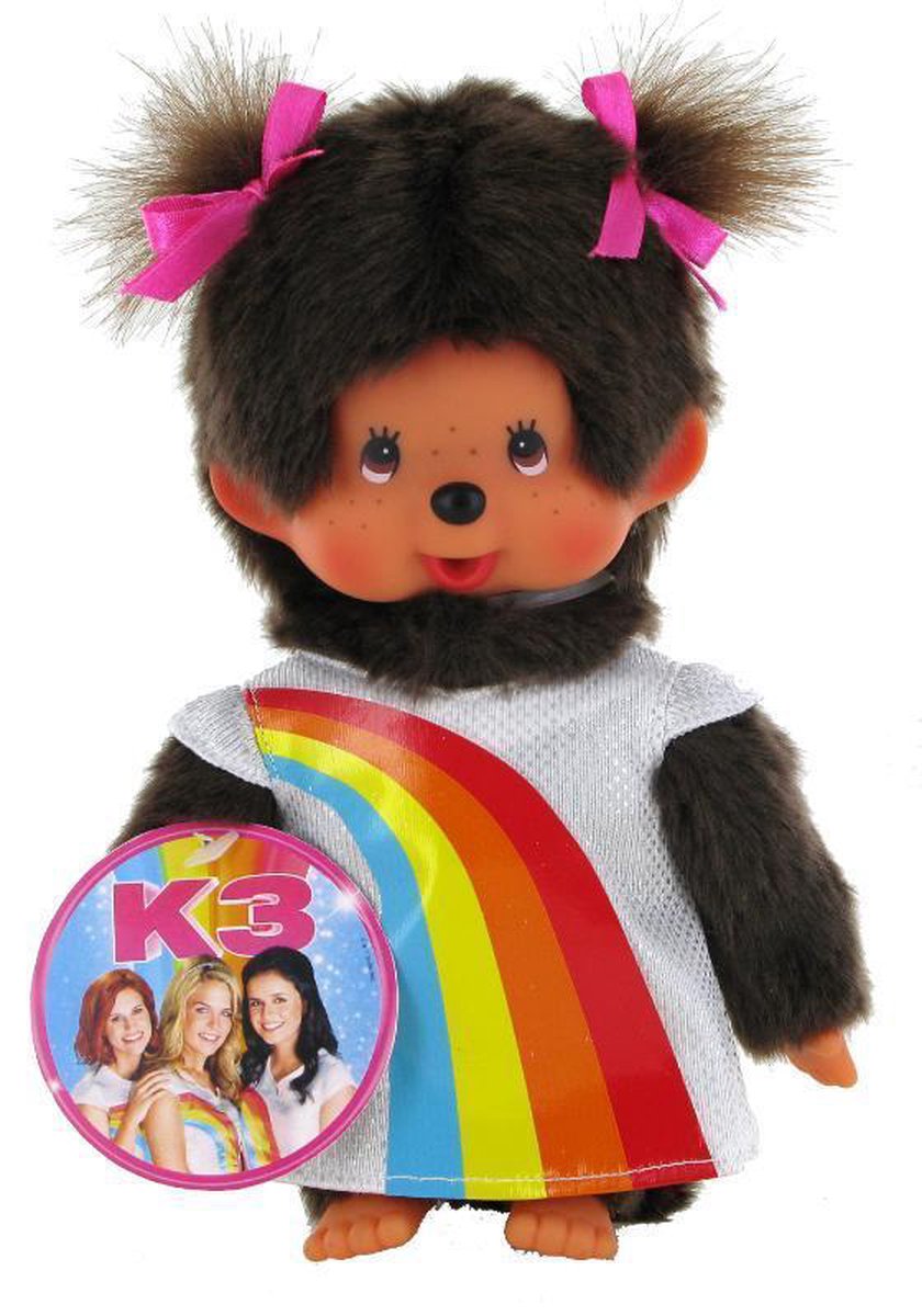 MONCHHICHI 20 cm Meisje K3 Regenboogjurk Meisje K3 Regenboogjurk