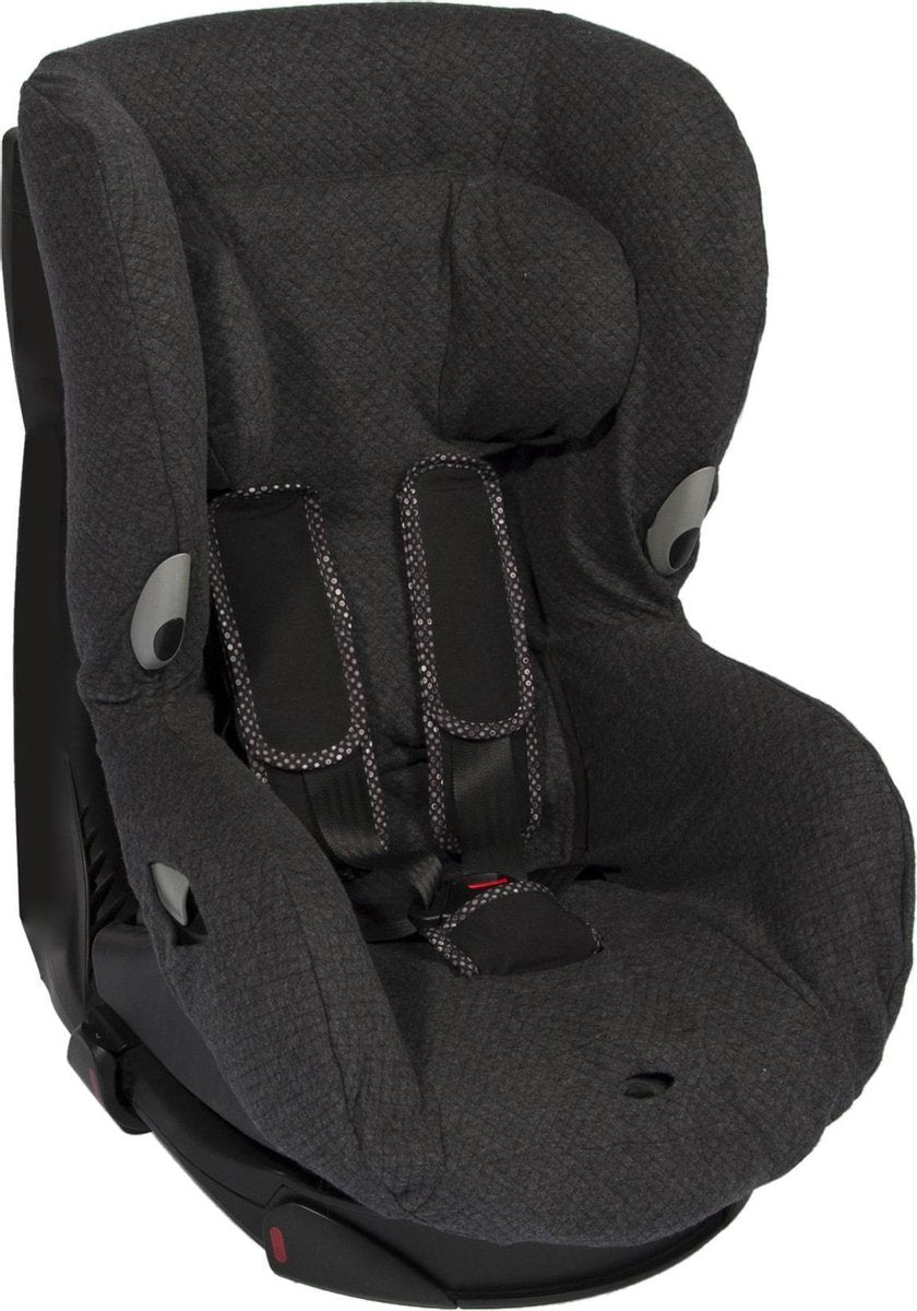 Trixie Autostoelhoes Diamond Anthracite Katoen Antraciet