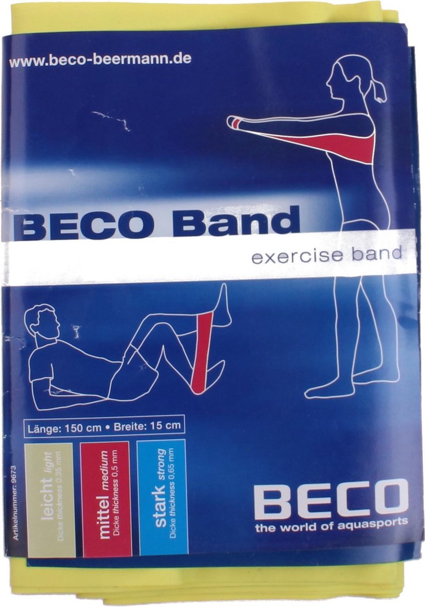 Beco - Weerstandsband Geel Licht 150 Cm