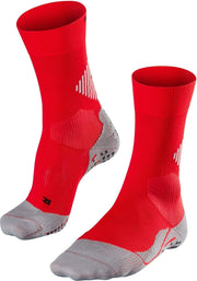 Falke 4 Grip Stabilizing  Sportsokken - Maat 39-41 - Unisex - rood/grijs/zwart