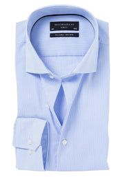 Michaelis Heren Overhemd Pinstripe blauw - 44