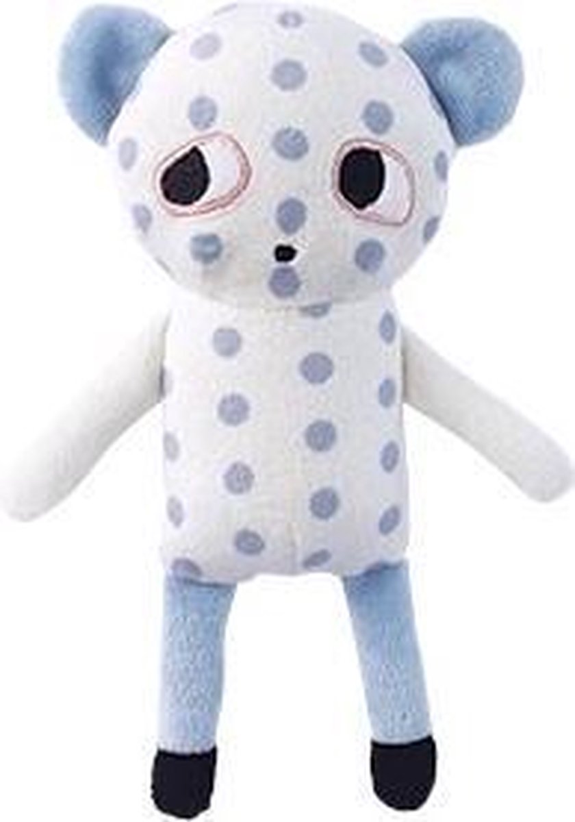 Luckyboysunday Knuffelbeer Junior 20 Cm Polyester Wit/blauw