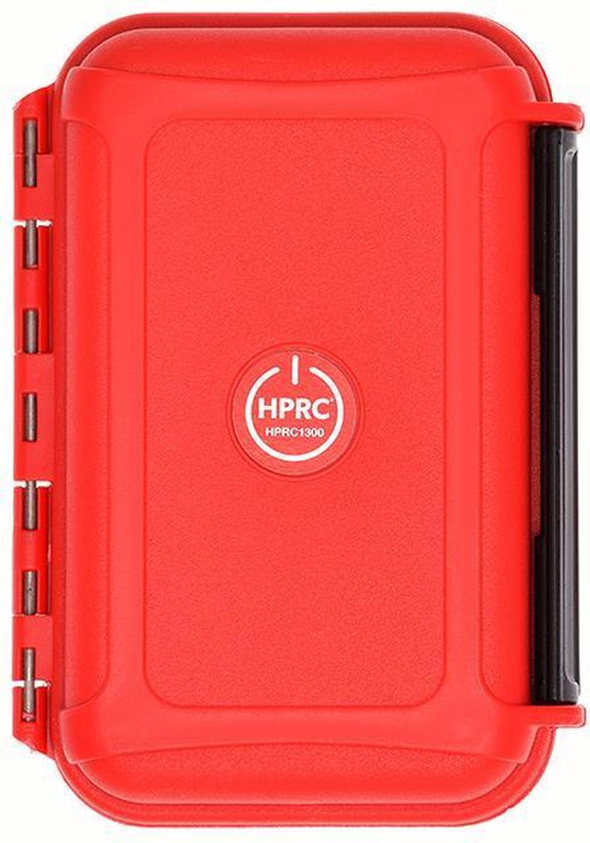 HPRC 1300 Koffer - Zwart/Rood - Flightcase - Geheugenkaarthouder - Opbergkoffer