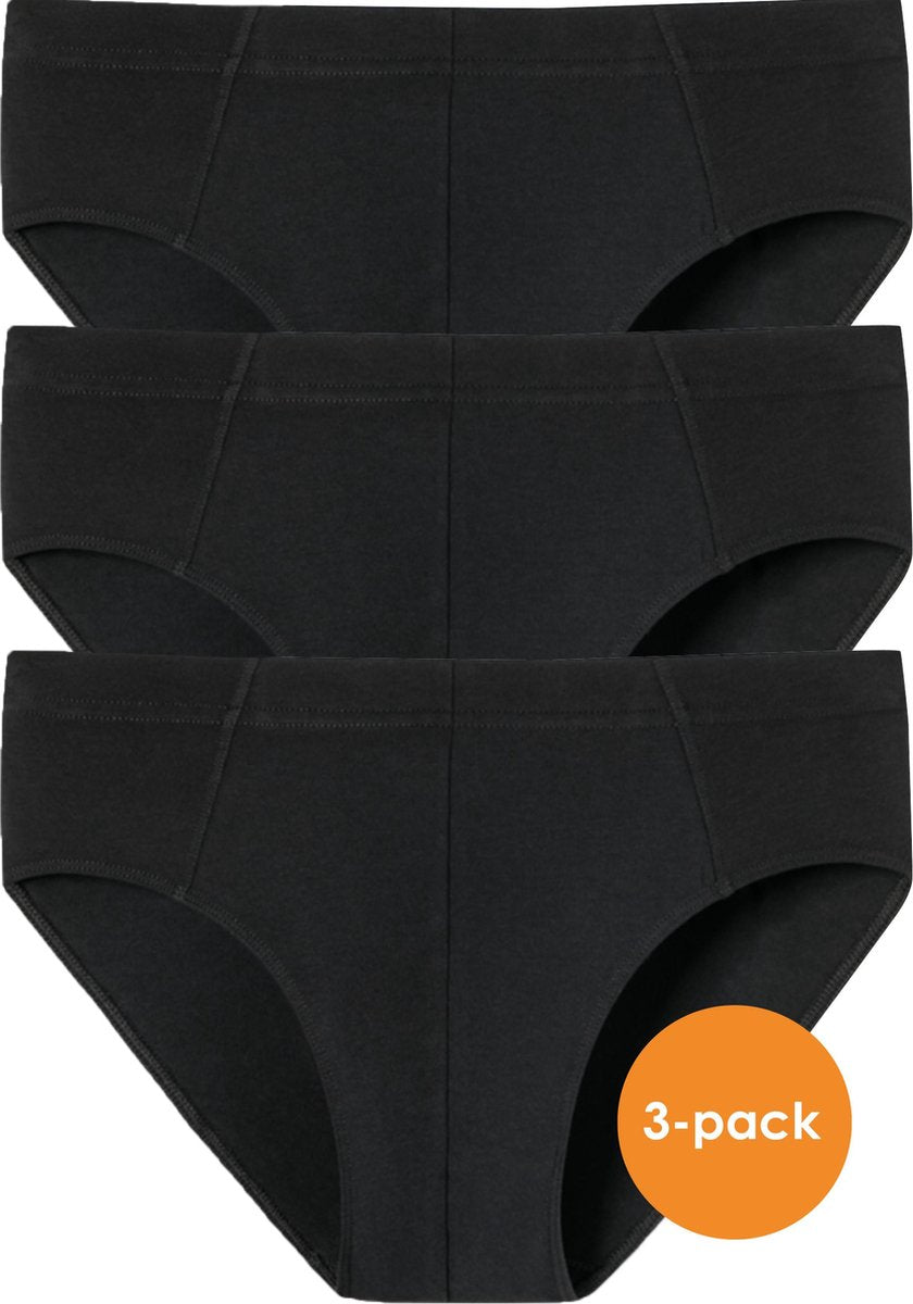 SCHIESSER 95/5 Essentials supermini slips (3-pack) - zwart -  Maat: XL